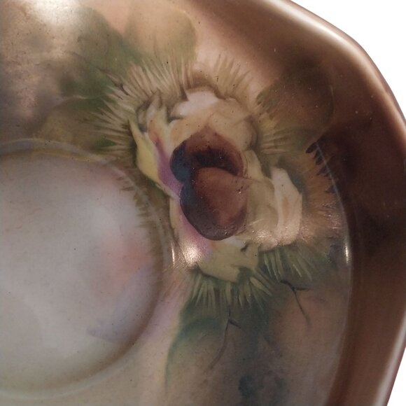 Noritake Hand Painted Nut of Figs Floral Candy Dish or Bowl - Picture 3 of 10